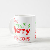 Mug Joyeux Noël de vacances (Devant gauche)