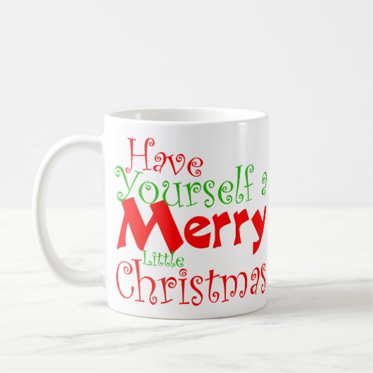 Mug Joyeux Noël de vacances (Gauche)