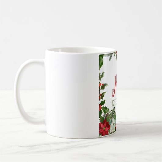 Mug Joyeux Noël de verdure (Gauche)