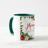 Mug Joyeux Noël de verdure (Devant gauche)