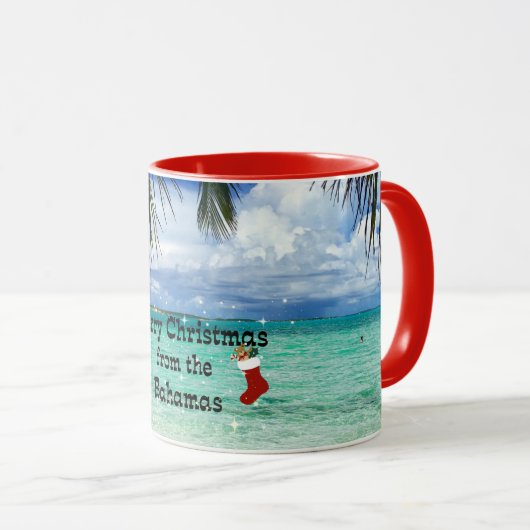 Mug Joyeux Noël des Bahamas (Devant droit)