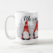 Mug Joyeux Noël des Casquettes rouges des mignons Gnom (Gauche)