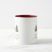Mug Joyeux Noël des pins décorés (Centre)