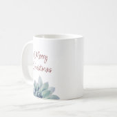 Mug Joyeux Noël Désert Botanique Succulent (Devant gauche)