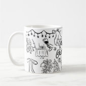 Mug Joyeux Noël Dessin à la main (Gauche)