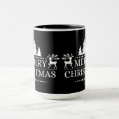 Mug Joyeux Noël Deux Tone Mug-Black (Centre)
