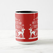 Mug Joyeux Noël Deux Tone Mug-Red (Centre)