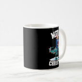 Mug Joyeux Noël Dino Donald Trump Dinosaur T-rex X (Devant droit)
