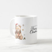 Mug Joyeux Noël d'ours ! (Devant gauche)