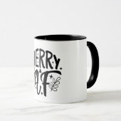 Mug Joyeux Noël drôle flocon de neige Noël (Devant droit)