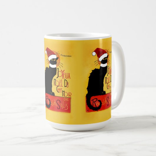 Mug Joyeux Noël Du Conversation Noir (Devant droit)