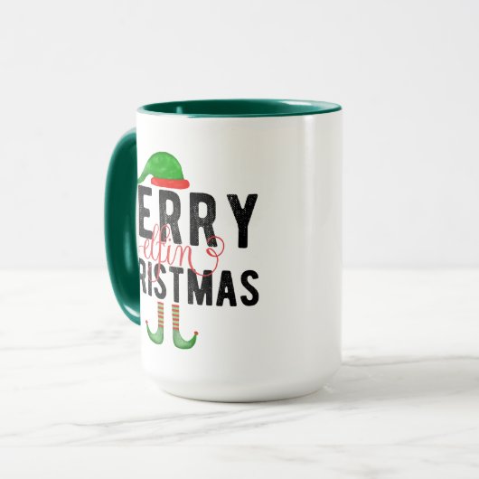 Mug Joyeux Noël Elfin (Devant gauche)