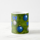 Mug Joyeux Noël en argent bleu (Centre)