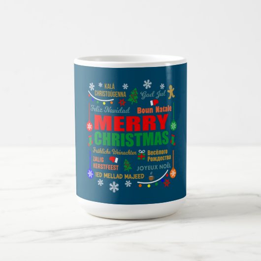 Mug Joyeux Noël en différentes langues Noël (Centre)