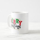 Mug Joyeux Noël encadré Design-80716 (Devant gauche)