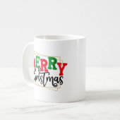 Mug Joyeux Noël encadré Design-80716 (Devant gauche)