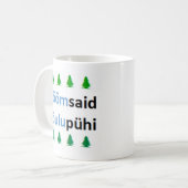 Mug Joyeux Noël estonien (Devant gauche)