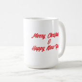 Mug Joyeux Noël et Bonne Année (Devant droit)