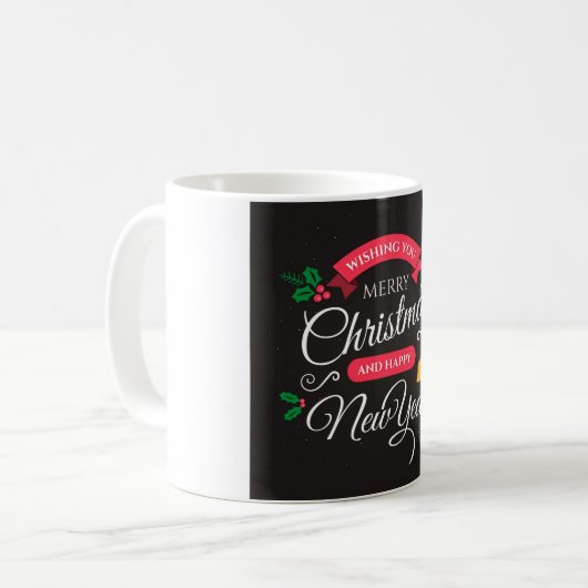 Mug Joyeux Noël et Bonne Année (Devant gauche)