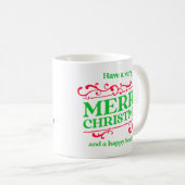Mug Joyeux Noël et Bonne Année (Devant droit)