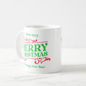 Mug Joyeux Noël et Bonne Année (Devant gauche)