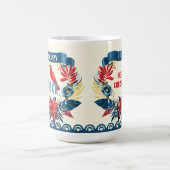 Mug Joyeux Noël et Bonne Année ! 20XX Oiseau Rouge (Centre)