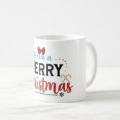 Mug Joyeux Noël et Bonne Année | Festive (Devant droit)