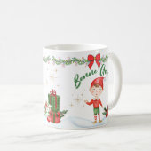 Mug Joyeux Noël et Bonne Année Lutins (Devant droit)