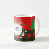 Mug Joyeux Noël et bonne année ! Motif de l'Ecosse (Devant droit)