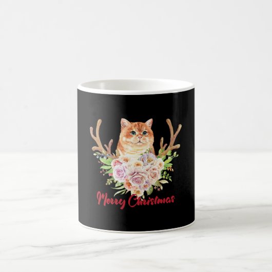 Mug Joyeux Noël et chat (Centre)