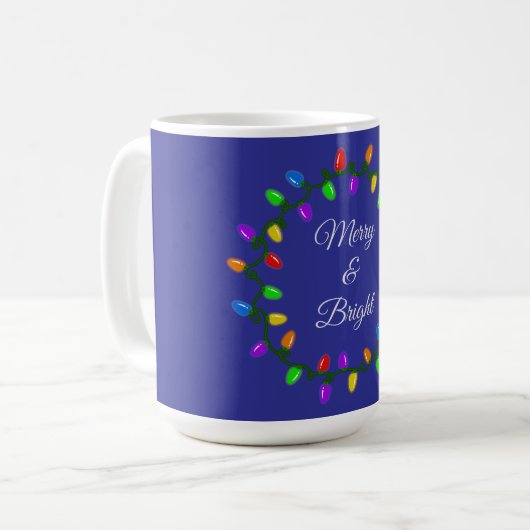 Mug Joyeux Noël Et Lumières (Devant gauche)