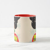 Mug Joyeux Noël, Femme noire, Chandail brillant (Centre)