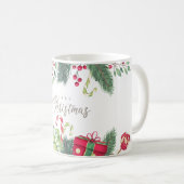 Mug Joyeux Noël Festif Cadeau de vacances Design (Devant droit)
