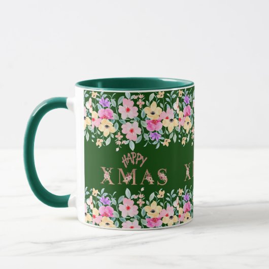 Mug Joyeux Noël Fête Élégant (Gauche)