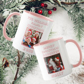 Mug Joyeux Noël Fille Photo rose & blanc
