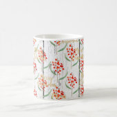 Mug Joyeux Noël Floral Planks en bois (Centre)