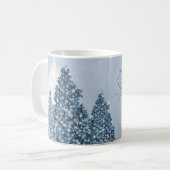 Mug Joyeux Noël Forêt enneigée (Devant gauche)