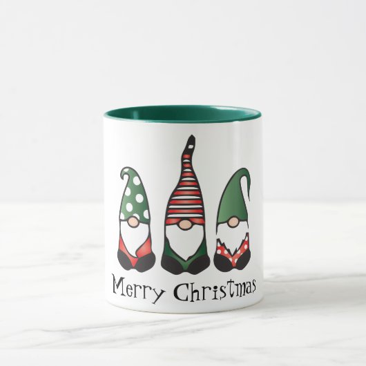Mug Joyeux Noël Gnomes Rouge Vert (Centre)