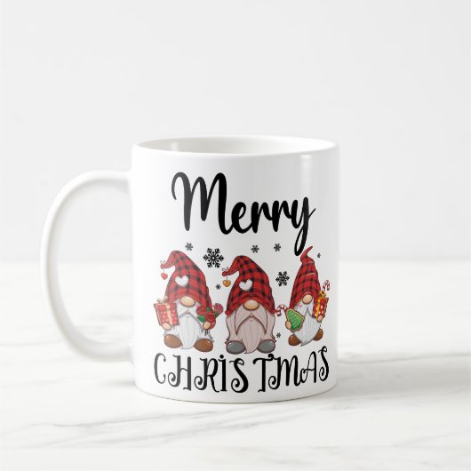 Mug Joyeux Noël Gnomies Gnomes de Noël (Gauche)
