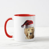 Mug Joyeux Noël Golden Retriever (Gauche)