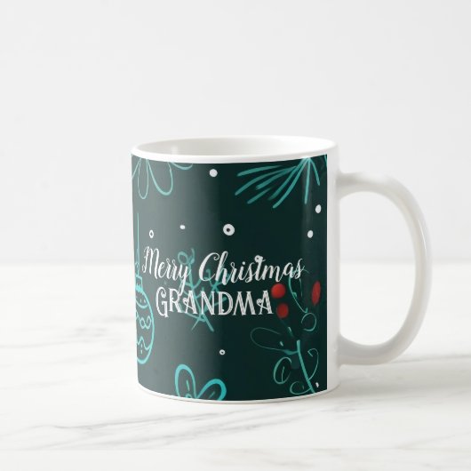 Mug Joyeux Noël grand-mère (Droite)