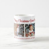 Mug Joyeux Noël Grand-mère 4 Photo Collage (Centre)
