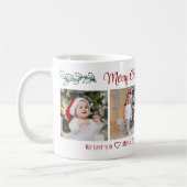 Mug Joyeux Noël Grand-mère 4 Photo Collage (Gauche)