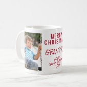 Mug Joyeux Noël Grand-père 2 Photo (Devant gauche)