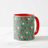 Mug Joyeux Noël Grands Chiens Danois (Devant droit)