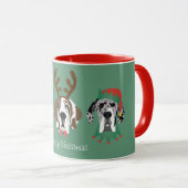 Mug Joyeux Noël Grands Danois (Devant droit)