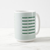 Mug Joyeux Noël, Green Christmas Art, Noël (Devant droit)