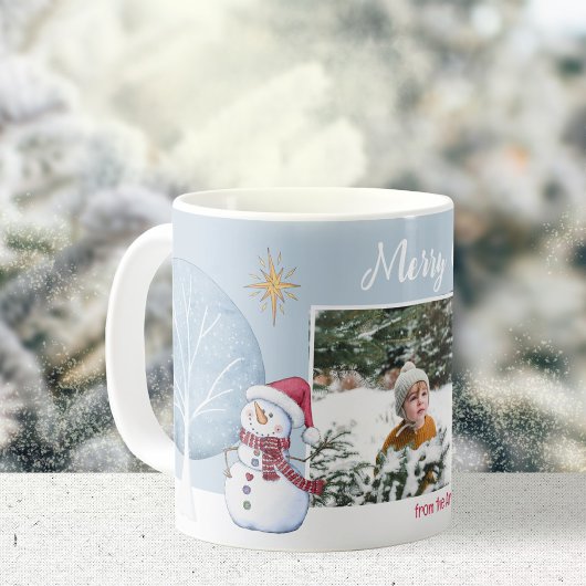 Mug Joyeux Noël hiver Illustration Deux photos