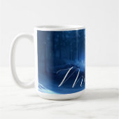 Mug Joyeux Noël hivernal adorable et modifiable (Gauche)