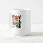 Mug Joyeux Noël Infirmière pédiatrique (Devant gauche)